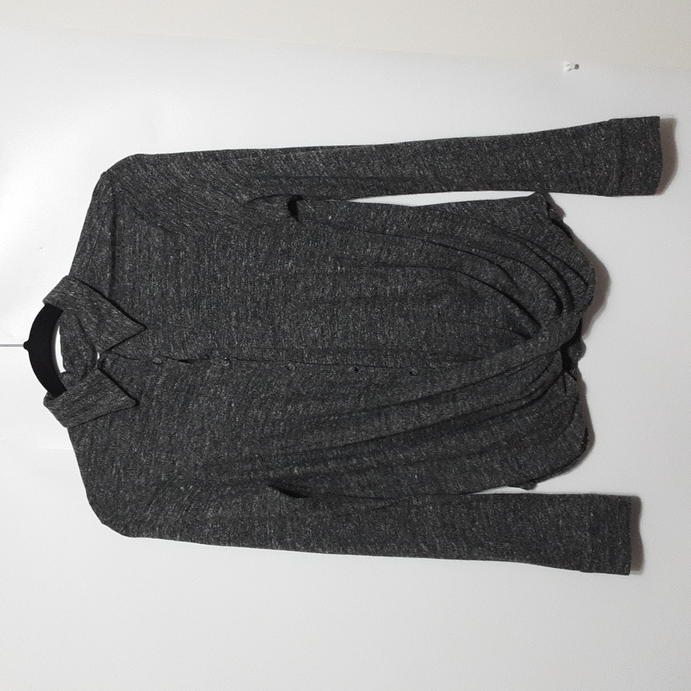 SUNDANCE Spacedye Long Sleeve Button Front Crossover Top‎